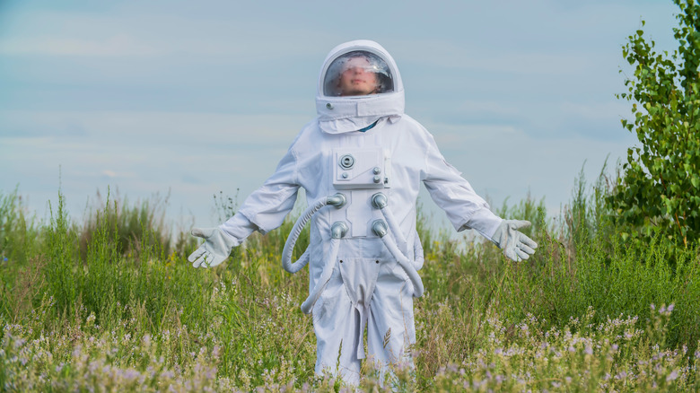 astronaut lands on Earth