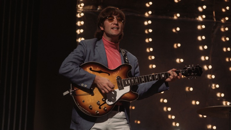 John Lennon performing in 1966