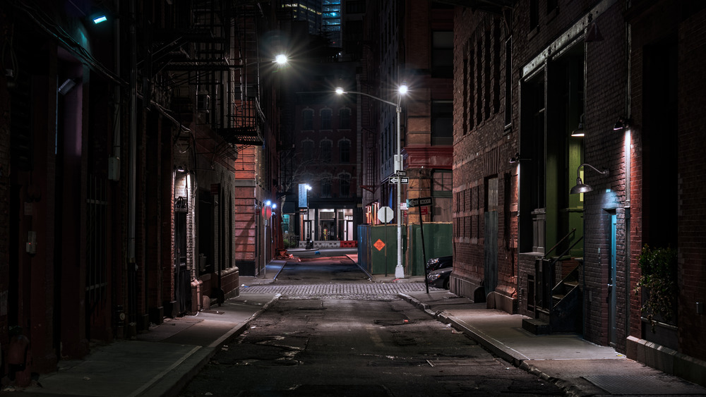 New York City street at night