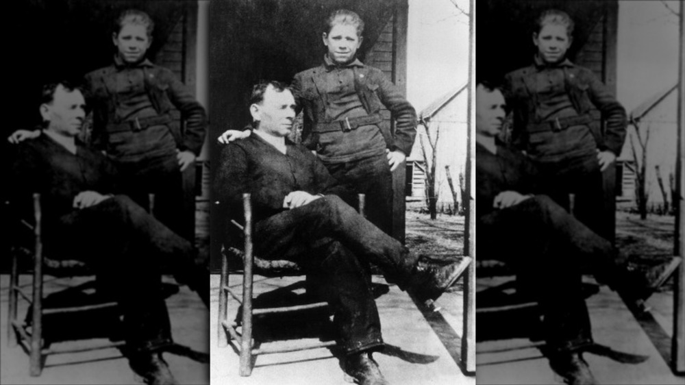 John Dillinger with his father