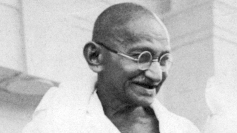 Mahatma Gandhi in white