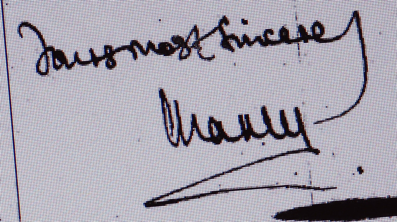 Prince Charles black spider handwriting