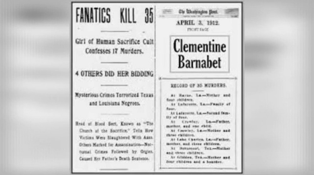 Newspaper clippings about Clementine Barnabet