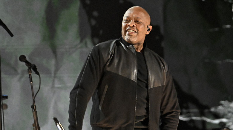 Dr. Dre performing on stage