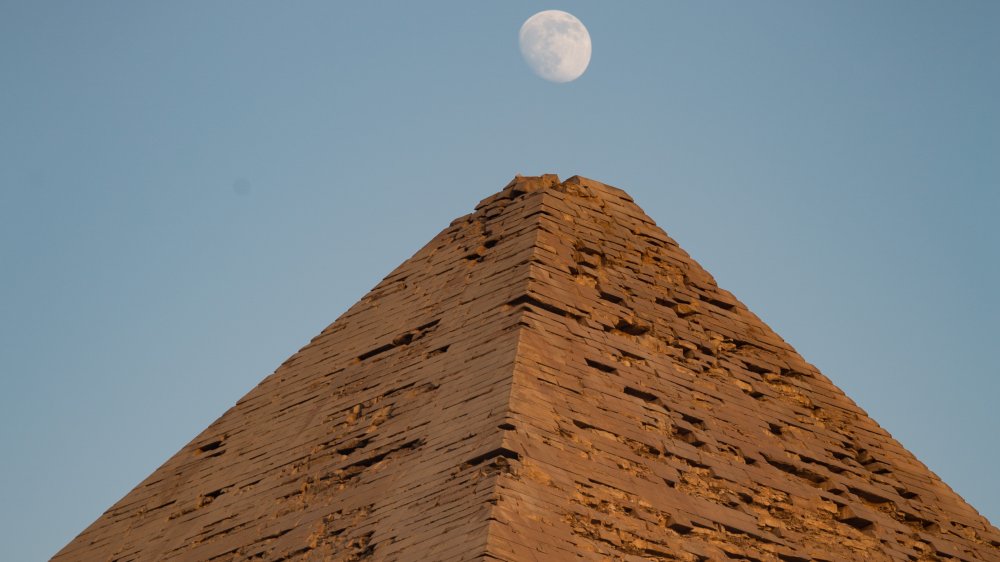 Great Pyramid, Giza, under the moon