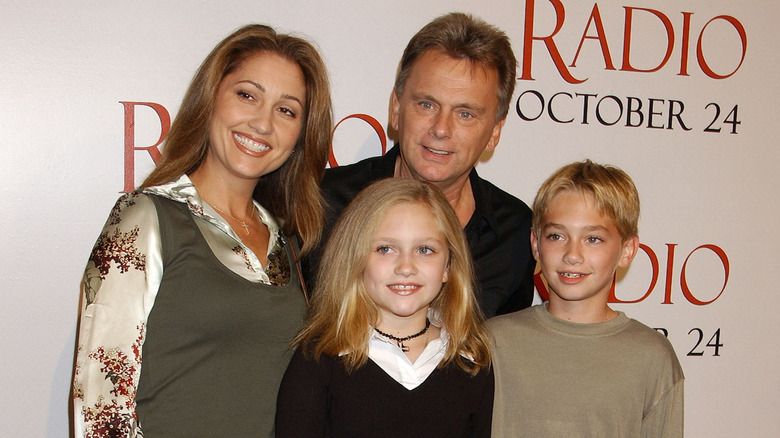 Pat Sajak smiles with his kids