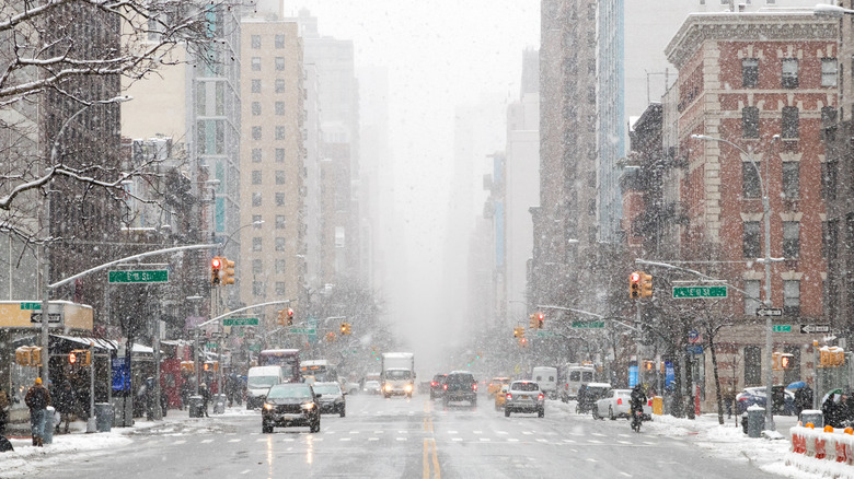 A nor'easter in New York