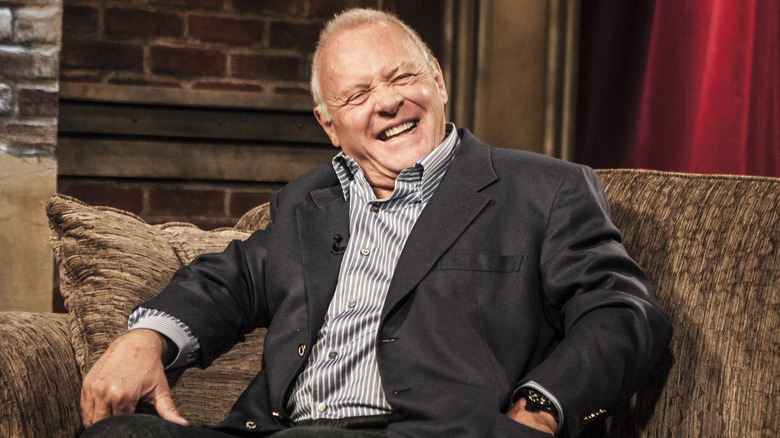 Anthony Hopkins laughing