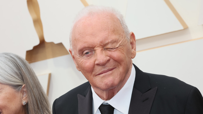 Anthony Hopkins winking