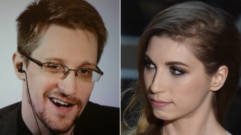Edward Snowden and Lindsay Mills
