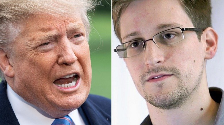 Donald Trump and Edward Snowden