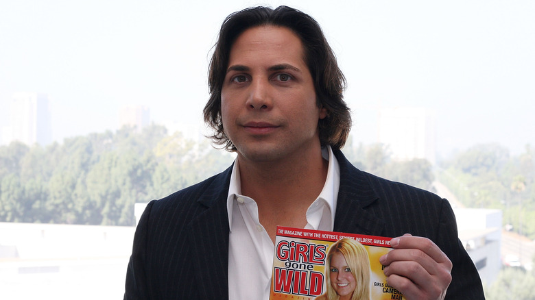 Joe Francis with magazine