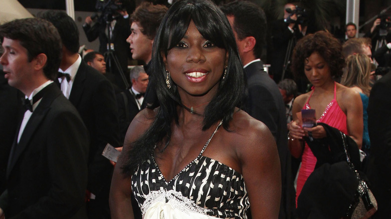 Surya Bonaly smiles