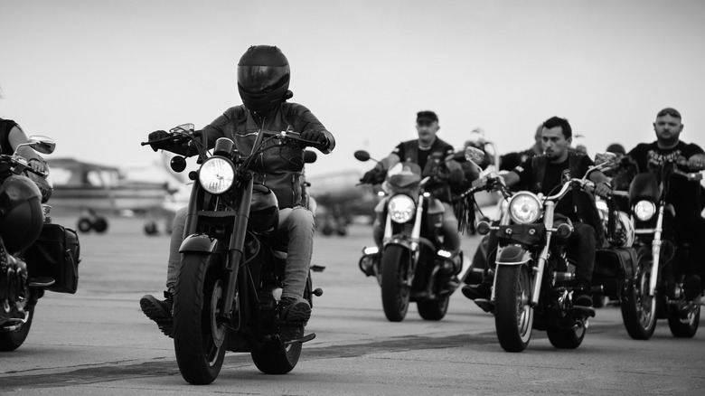 a group of motorcycle riders