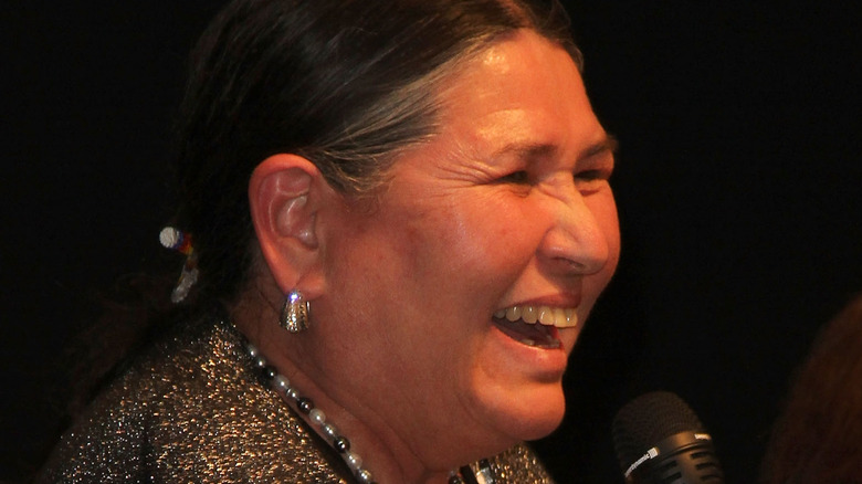 Littlefeather smiling, November 2010