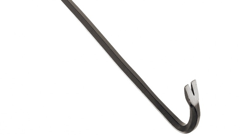 crowbar on white background