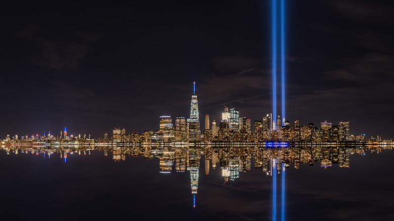 new york city skyline night