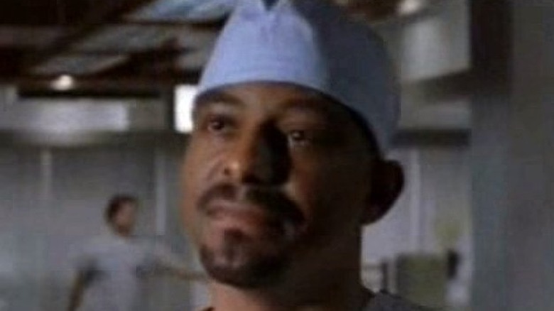 david joyner wearing surgical hat