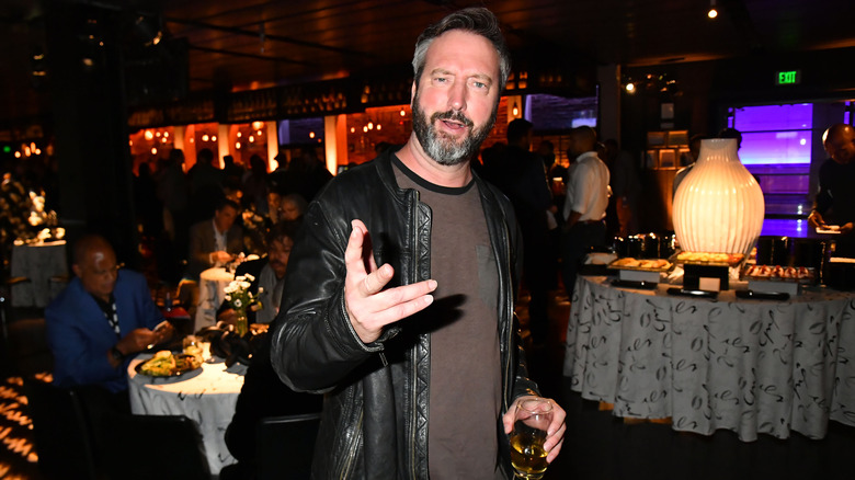 Tom green leather jacket with whiskey