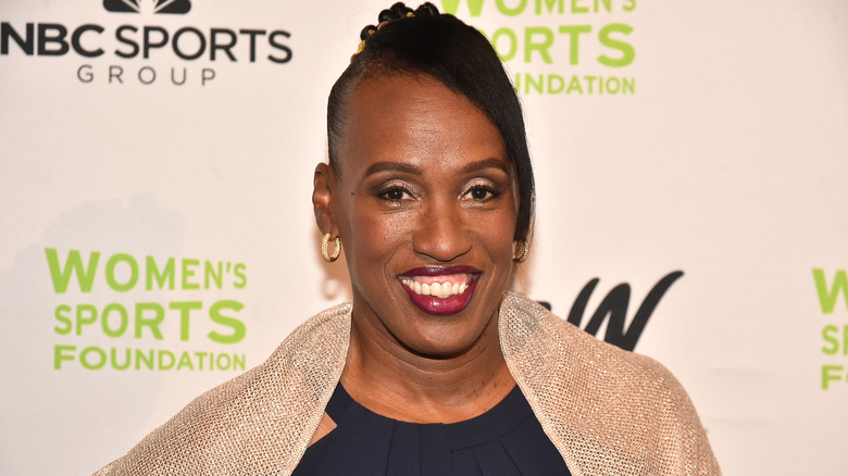 Jackie Joyner-Kersee smiling