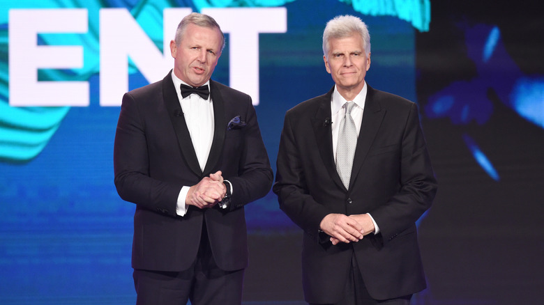 Mark Spitz on stage