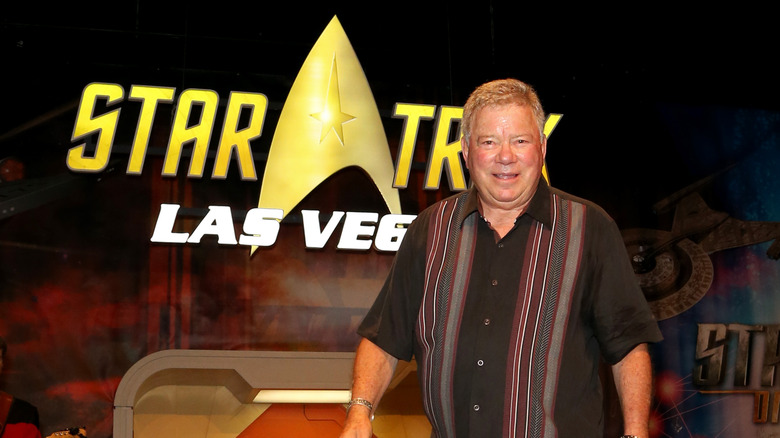 william shatner at a star trek convention in 2019