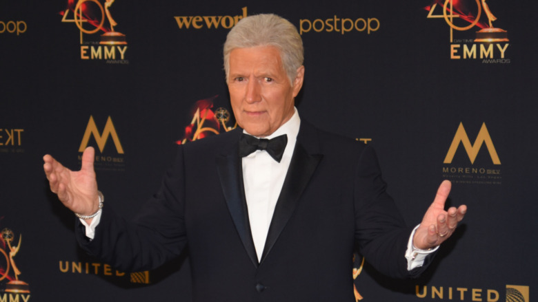 Alex Trebek at the Emmy's 