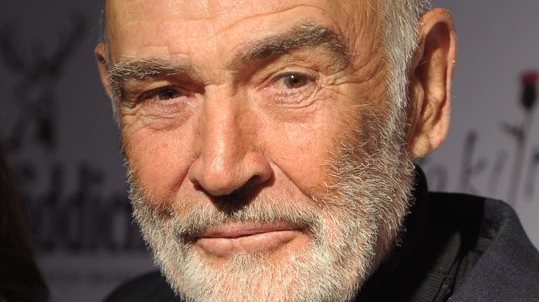 Sean Connery offers a wry grin