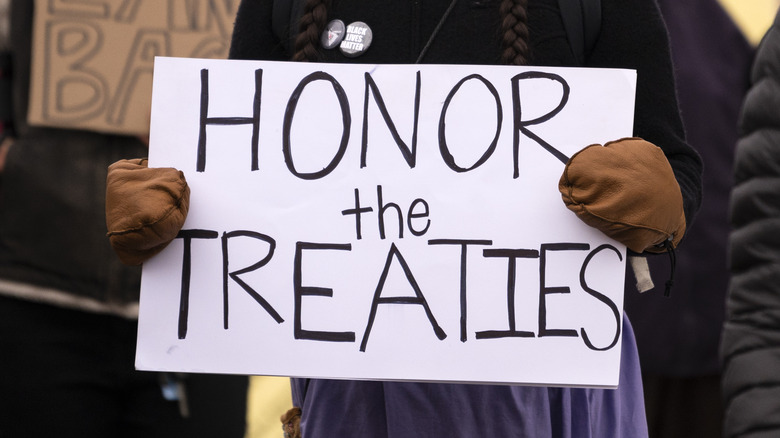 Protester in St Paul, Minnesota. 