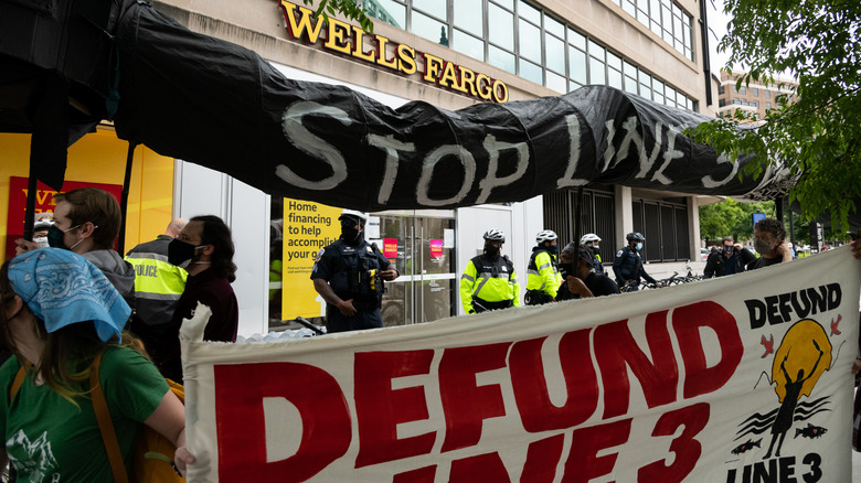 Enbridge Line 3 oil pipeline protest