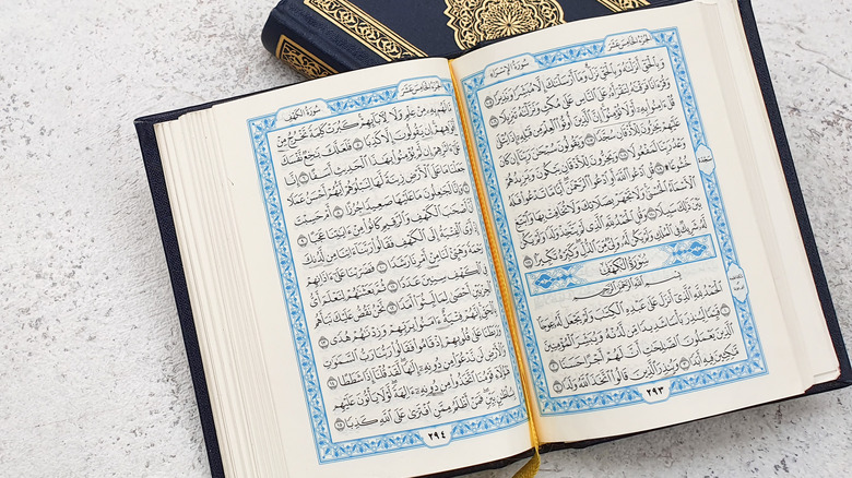 An opened Quran