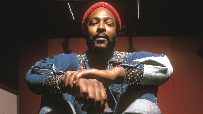 Marvin Gaye posing for photo