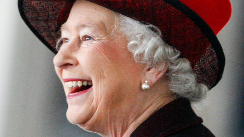 Queen Elizabeth II smiling