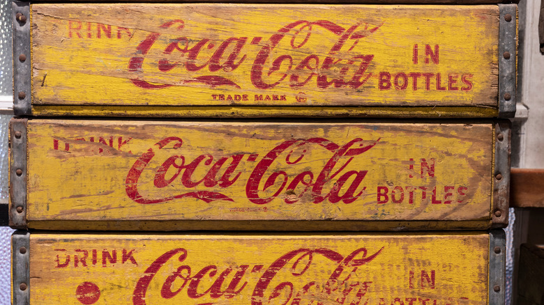 Antique Coca-Cola boxes