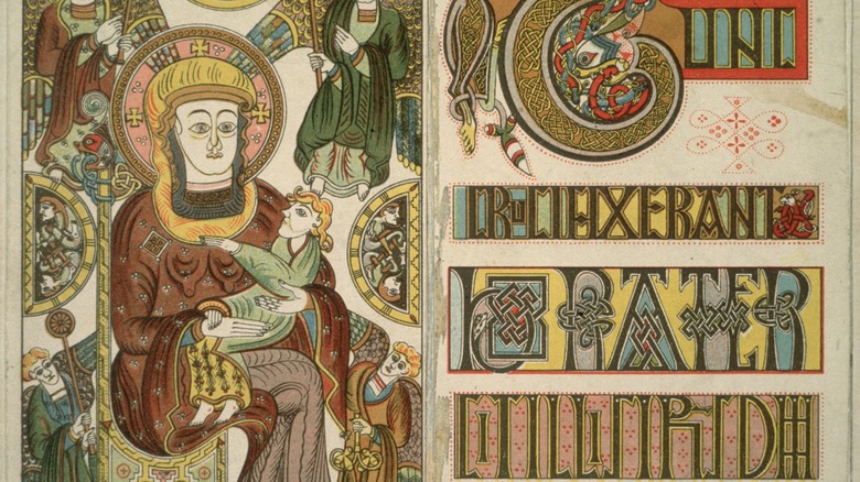 A page from Ireland's Book of Kells