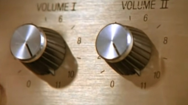 Amplifier volume knobs go to 11