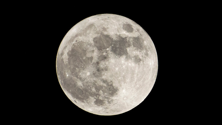 The moon seen from Earth