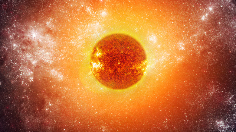 The sun in space