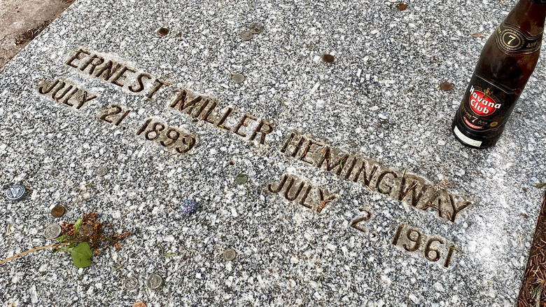 Ernest Hemingway's gravestone