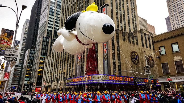 Snoopy and Woodstock take flight