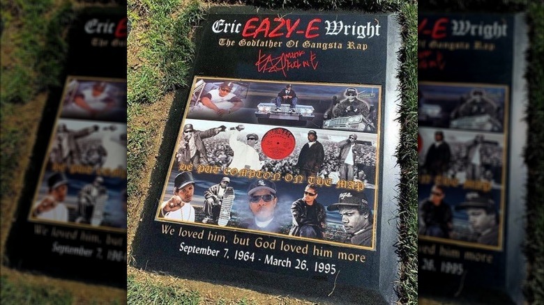 Eazy-E's new fancy gravestone