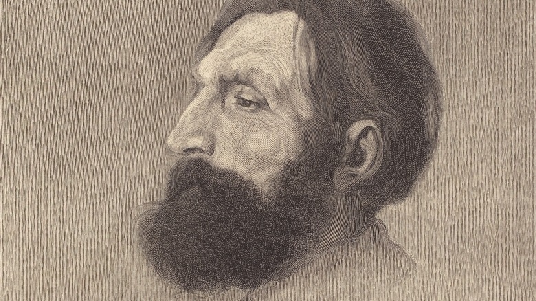 profile sketch of Auguste Rodin