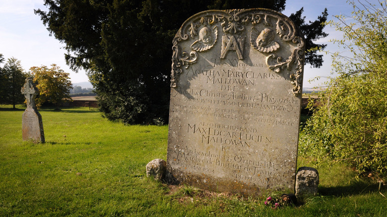 Photo of Agatha Christie's grave