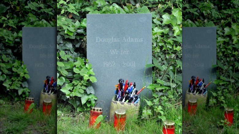 Photo of Douglas Adams's gravestone