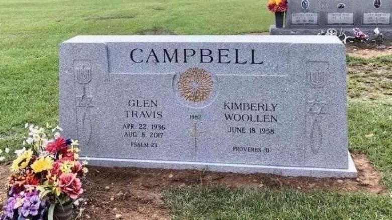 Glen Campbell's gravestone