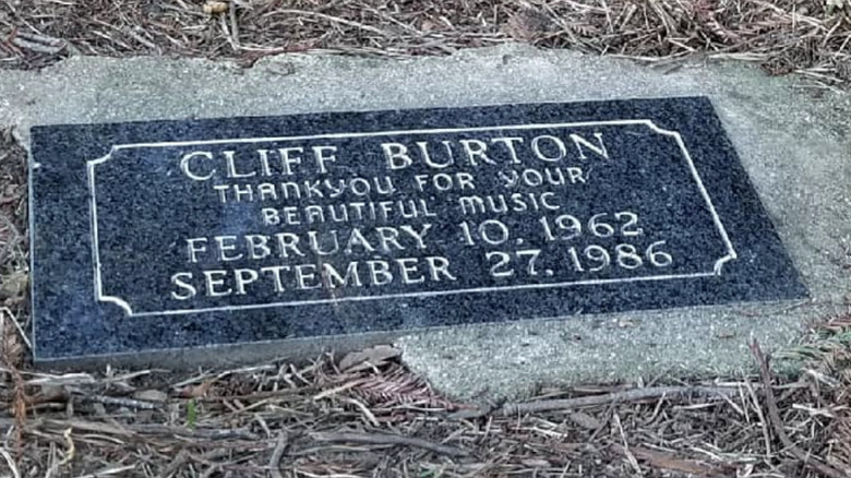 Cliff Burton memorial plaque