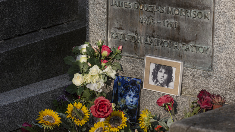 Jim Morrison's grave in Paris