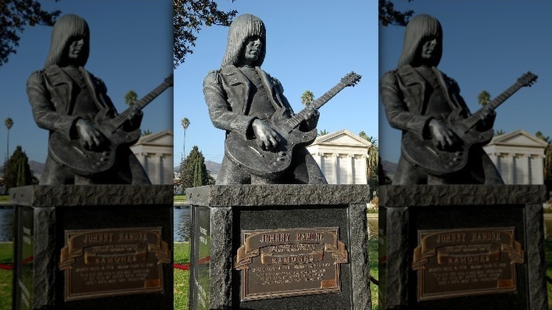 Johnny Ramone's memorial statue