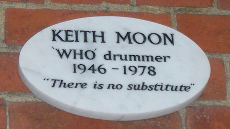 Keith Moon memorial plaque