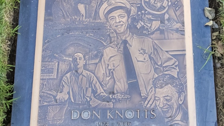 Don Knotts' grave in Westwood Cemetery